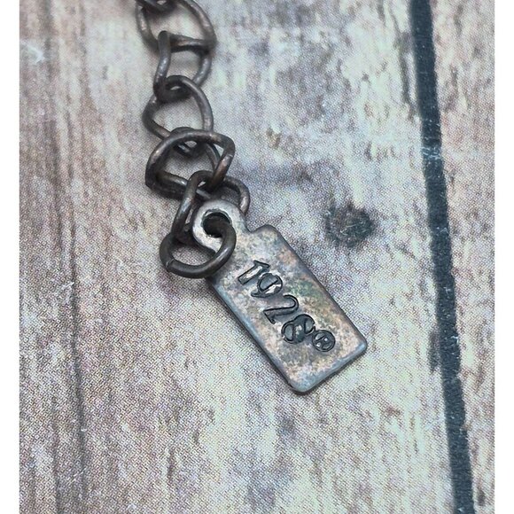 1928 Brand Multi Strand Collar Necklace Bronze Color & Amber Orange Faceted Bead - Picture 8 of 8